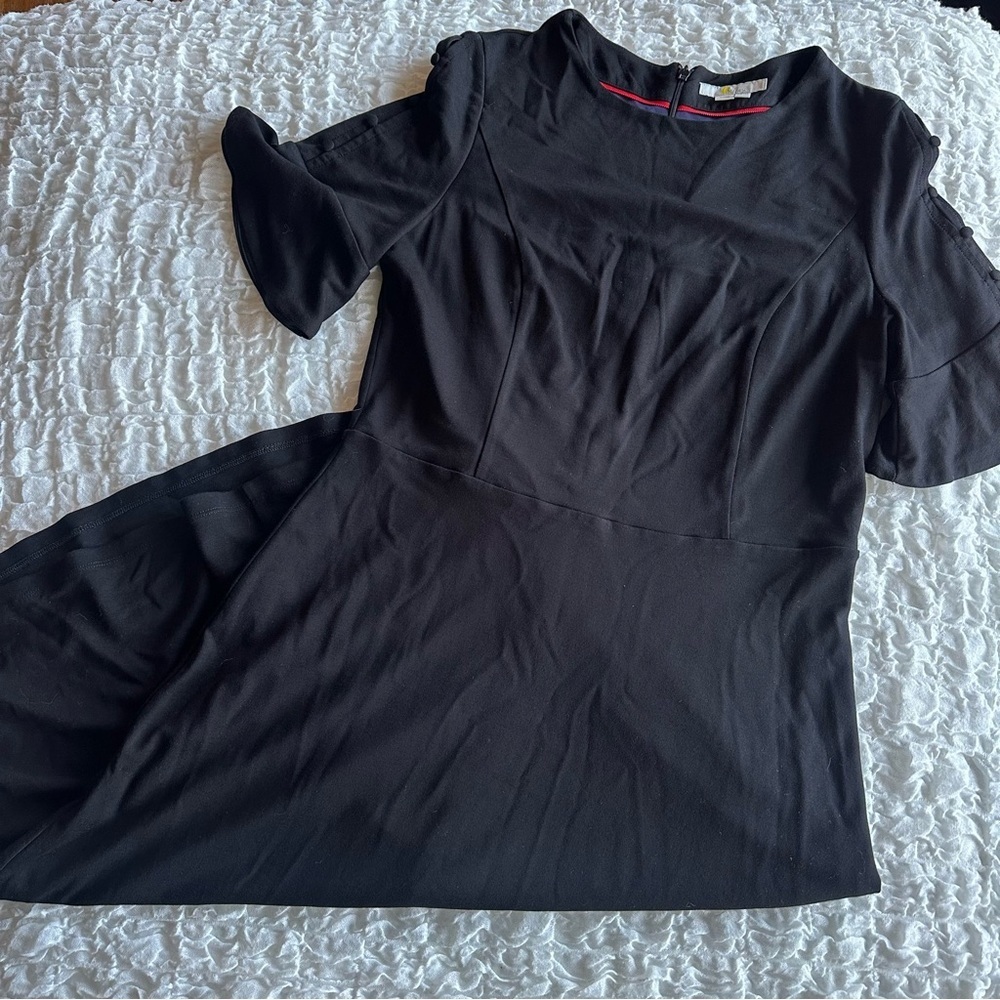 Boden Alexis Jersey Flutter Sleeve Dress 12L - Picture 4 of 14